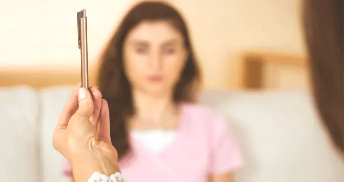 Séance de thérapie DSA avec mouvements oculaires guidés par un stylo